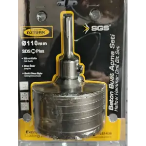 SGS BETON BUAT AÇMA ADAPTÖRLÜ SET 110MM SGS1436