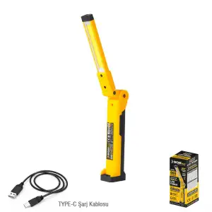 SGS ŞARJLI LED FENER 800 LÜMEN KATLANIR 3.7 VOLT/ 2000 mAh SGS5056