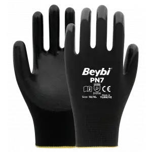Beybi Pu Touch Poliüretan Kaplı Polyester Örme Eldiven