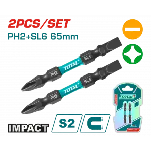 DARBELİ 65MM 2 Lİ ÇİFT TARAFLI PH2+SL6 BİTS UÇ