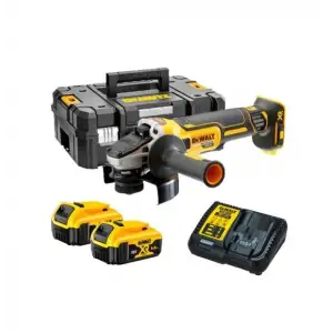 Dewalt DCG405P2 18V 5.0 Ah Li-ion 125 mm Kömürsüz Çift Akülü Avuç Taşlama