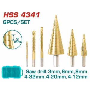 KADEMELİ MATKAP UÇ SETİ 6 PARÇA