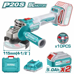 LI-ION AKÜLÜ KÖMÜRSÜZ TAŞLAMA 2x5.0AH