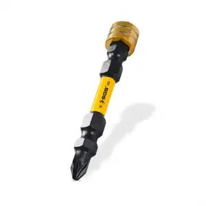 SGS MANYETİK ÇİFT YÖNLÜ BİTS UÇ PZ2 65mm Black-Pro Series 10 Adet