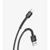 Linktech K552 Safe 3A Örgülü Metal Başlı USB Tip-C Şarj Kablosu