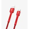 Linktech K552 Safe 3A Örgülü Metal Başlı USB Tip-C Şarj Kablosu