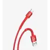 Linktech K552 Safe 3A Örgülü Metal Başlı USB Tip-C Şarj Kablosu