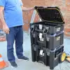 CAT DA41005 HYPER STACK Ağır Hizmet Tipi 3’Lü Tekerlekli Kilitli Takım Çantası Seti