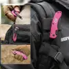 CAT DA980060 Kemer Askı Kancalı Katlanabilir 15CM Paslanmaz Çelik Pembe Kamp Çakısı