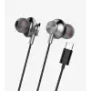 Linktech H341 Mikrofonlu Kulak İçi Tip-C Kablolu Kulaklık Beyaz