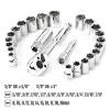 WORKPRO WP202541 3/8’ CR-V 24 Parça Metrik/İnç Ağır Hizmet Lokma Takımı