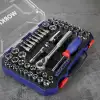 WORKPRO WP202566 1/4’ 3/8’’ Metrik/İnç 63 Parça Cr-V Profesyonel Lokma Takımı