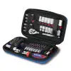WORKPRO WP209006 84 Parça 3/8’’ 1/4’’ CR-V Metrik/İnç Profesyonel Lokma ve Bits Uç Takımı