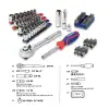 WORKPRO WP209006 84 Parça 3/8’’ 1/4’’ CR-V Metrik/İnç Profesyonel Lokma ve Bits Uç Takımı