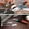 WORKPRO WP211035 Ağır Hizmet Çelik/Ahşap Gövde Katlanır Rötuş Maket Bıçağı + 11 Adet Yedek Bıçak