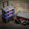 WORKPRO WP283029 24Lt 12 Gözlü Şeffaf Kapaklı İstiflenebilir 56x35x12,5cm Profesyonel Organizer Takım Çantası