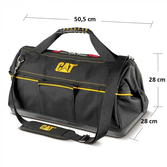 CAT DA980238 20 Geniş Ağızlı Ağır Hizmet Bez Alet Takım Çantası