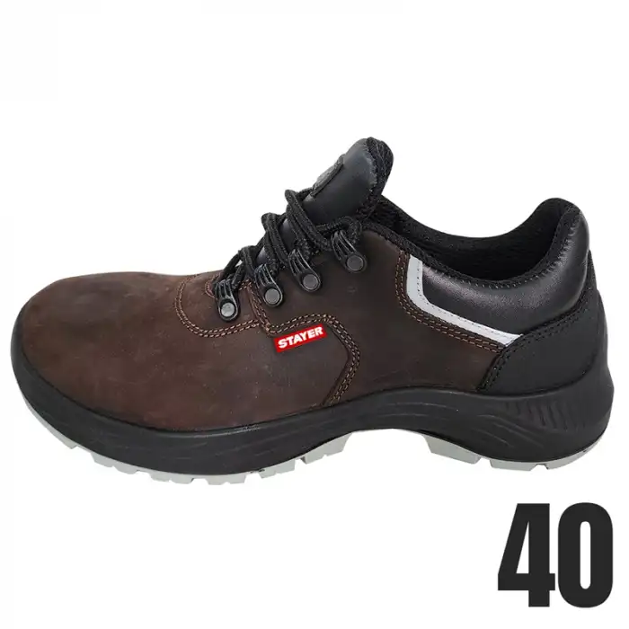 İŞ GÜVENLİĞİ AYAKKABISI Crazy Deri Kompozit Burun Çift Dansite PU-PU Taban