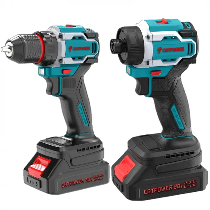 KÖMÜRSÜZ Li-iON AKÜLÜ 2Lİ KOMBO SET - MATKAP VE VİDALAMA 20V 2.0Ah