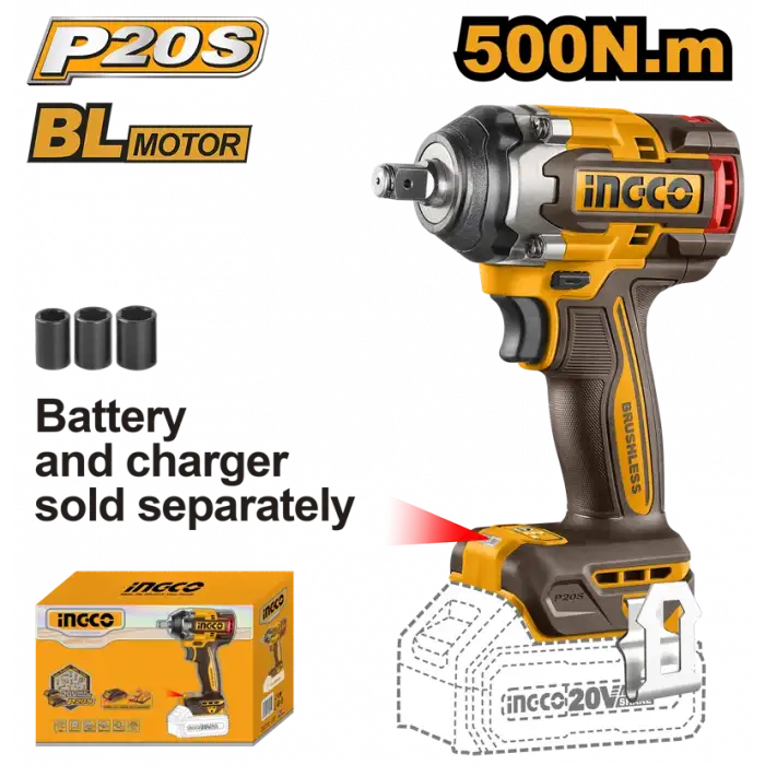 Li-ion Akülü Somun Sıkma 1/2 20V 2.0Ah