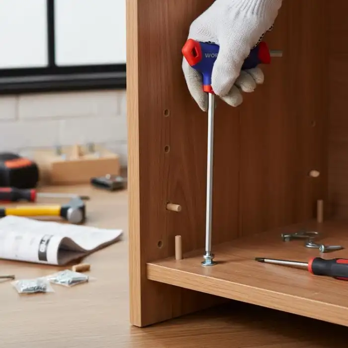 WORKPRO WP200542 8 Parça CR-V Top Başlı T Tipi Uzun Profesyonel Allen Anahtar Takımı