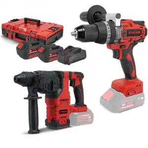 2 Lİ SET - AKÜLÜ MATKAP VE KIRICI DELİCİ ( PBL80L2024 +  HDBCOMPACT )