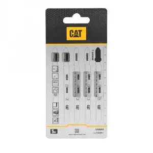 CAT DA06004 5 Parça Profesyonel Ahşap Ters Çapaksız Temiz Kesim Dekupaj Testere Bıçağı, Ucu