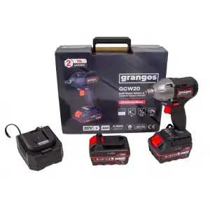 Grangos GCW20-F2 20V 5 Ah Çift Akülü Somun Sıkma