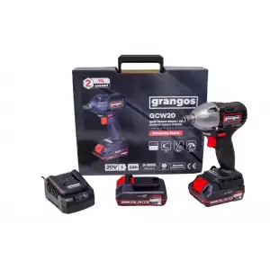 Grangos GCW20-T2 20V 2 Ah Çift Akülü Somun Sıkma