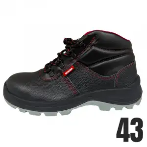 İŞ GÜVENLİĞİ BOTU Deri Çelik Burun Çift Dansite PU-PU Taban