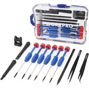 WORKPRO WP200531 12 Parça CR-V Elektronikçi Hassas Profesyonel Onarım Seti