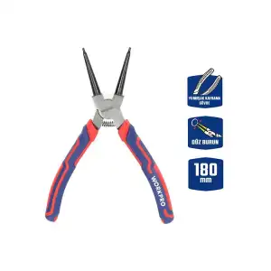 WORKPRO WP231152 180MM Cr-V Düz Yaylı Profesyonel İç Segman Pensesi