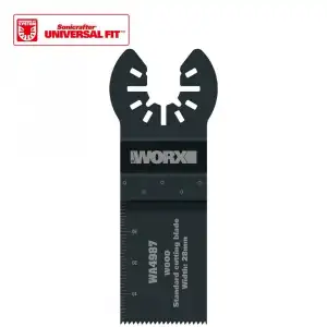 WORX WA4987 Çok Amaçlı Raspalama Makinası İçin 28x40mm Ahşap, Fiberglas, PVC Universal Kesme Bıçağı