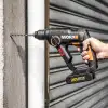 WORX WX390.9 20Volt 1.2J Profesyonel SDS-Plus Pnömatik Şarjlı Matkap + 8 Adet Uç + Mandren (Akü Dahil Değildir)