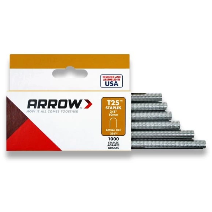 Arrow AR256 10mm 1000 Adet Profesyonel U Tipi Zımba Teli