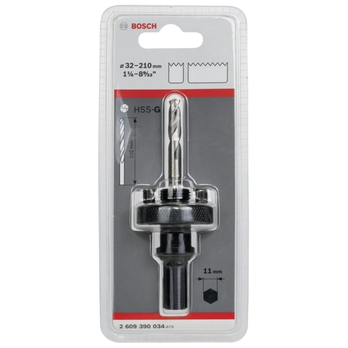 Bosch 11 mm Altıgen Şaftlı 32-210 mm Pançlar için Adaptör