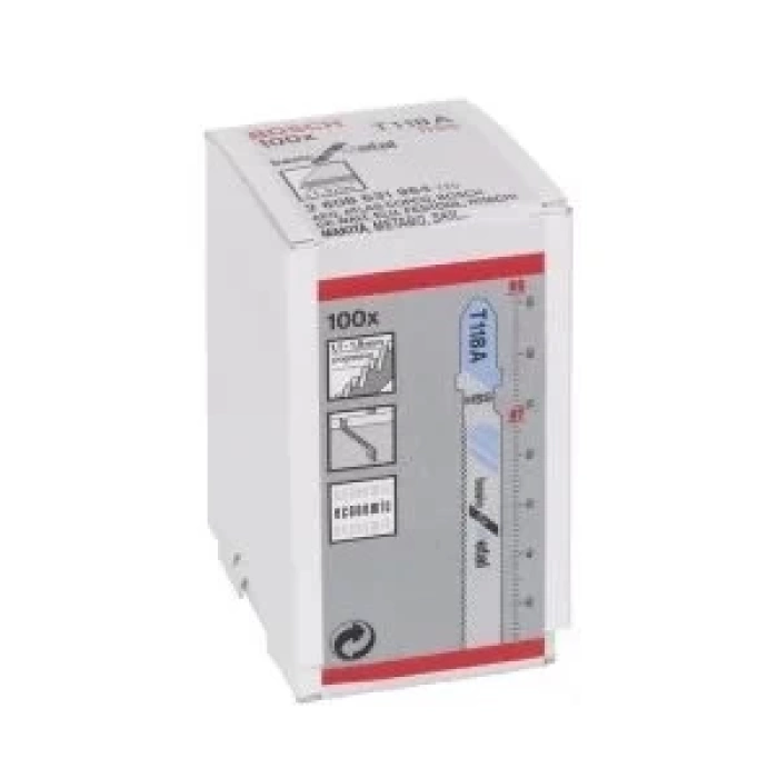 Bosch Ekonomik Seri Metal İçin T 118 A Dekupaj Testeresi Bıçağı - 100Lü Paket