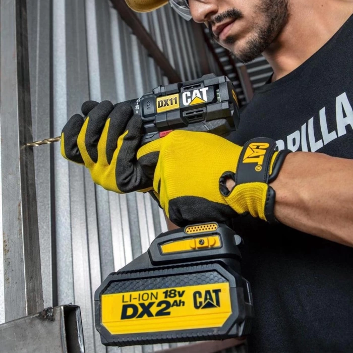 CAT DX11 18Volt/2.0Ah Li-ion Çift Akülü Kömürsüz Profesyonel Şarjlı Matkap