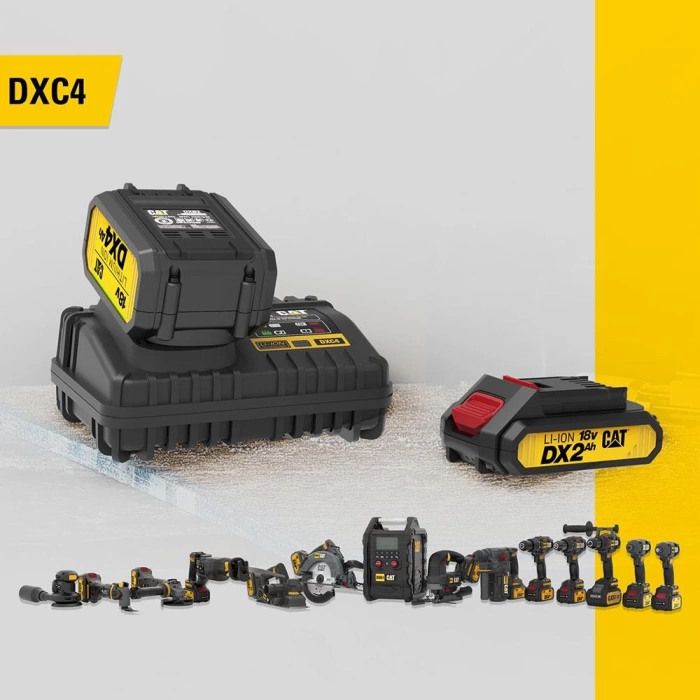 CAT DXC4 18Volt Li-ion ONE FOR ALL Profesyonel Hızlı Akü Şarj Cihazı