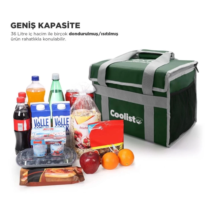 Coolist CL36G 36 Litre Katlanabilir Termos Bez Çanta / Buzluk