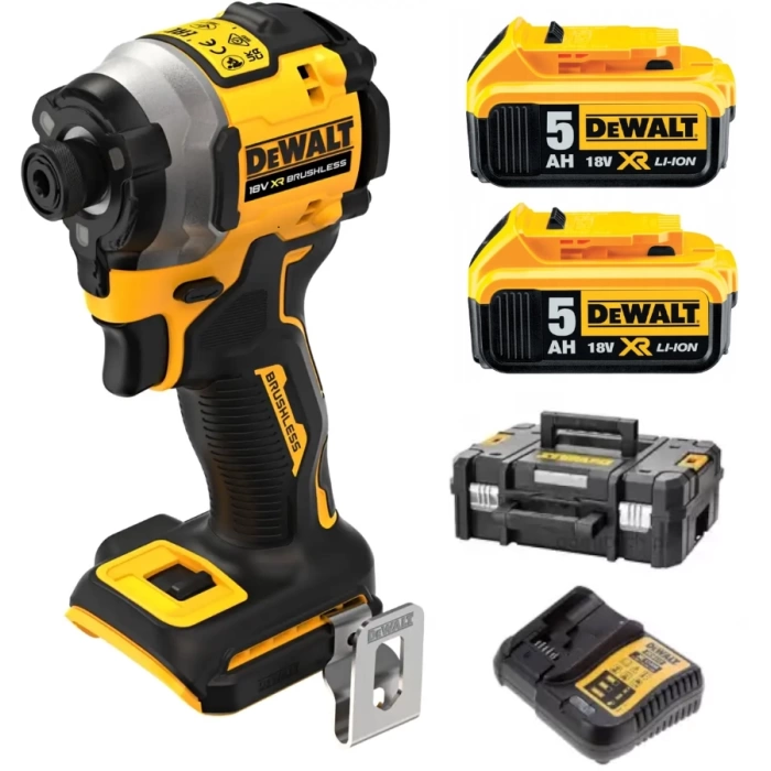 Dewalt DCF850P2T 18V 5.0AH Li-ion Kömürsüz Çift Akülü Darbeli Tornavida