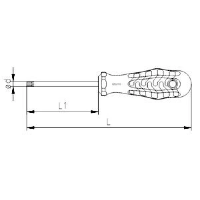 İzeltaş 4775180020 Torx Uçlu Tornavida T20