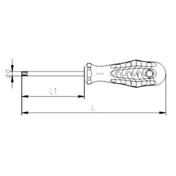 İzeltaş 4776180020 Delikli Torx Uçlu Tornavida TR20