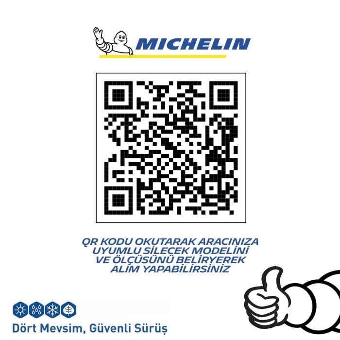 Michelin EASYCLIP™ MCR281 28CM 1 Adet Universal Muz Tipi Arka Silecek