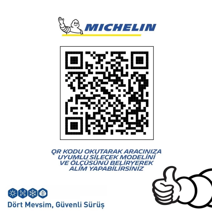 Michelin EASYCLIP™ MCR380 38CM 1 Adet Universal Muz Tipi Arka Silecek