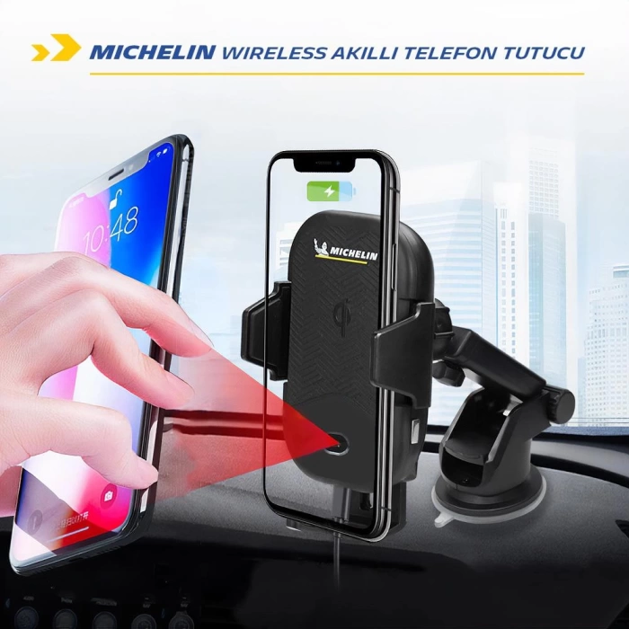 Michelin MC33368 Wireless Telefon Şarj Cihazı ve Dokunmatik Akıllı Telefon Tutucu