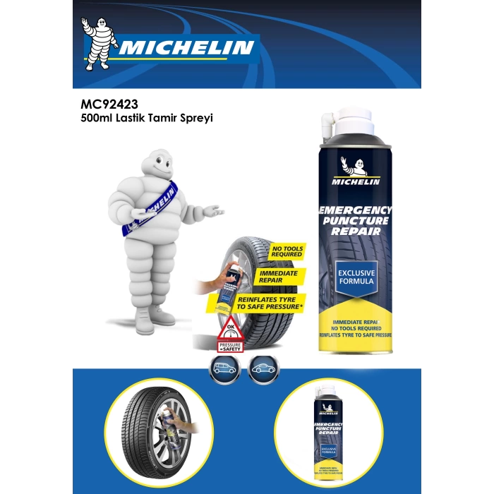 Michelin MC92423 500ml Lastik Tamir Spreyi