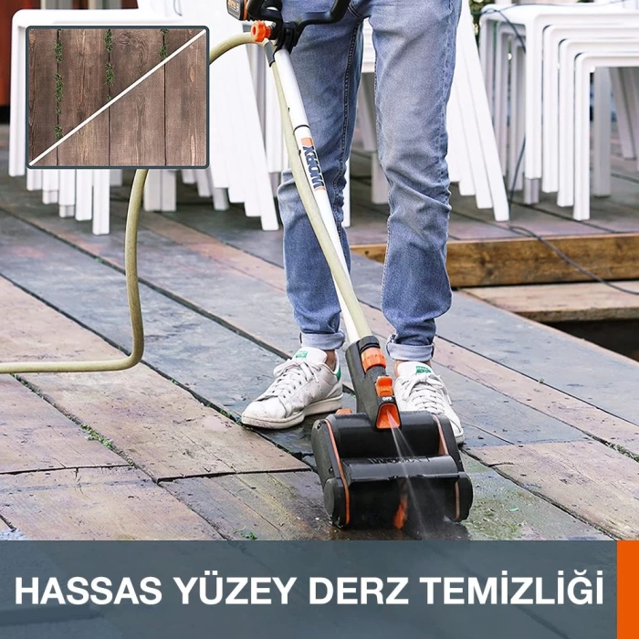 WORX WA0292 WG441E ile Uyumlu Sert Yüzeyler İçin 165mm Orta Sert Temizlik Fırçası