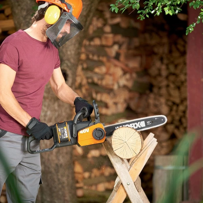 WORX WG384E 40Volt 2.0Ah Li-ion 35CM Profesyonel Şarjlı Kömürsüz Zincirli Testere