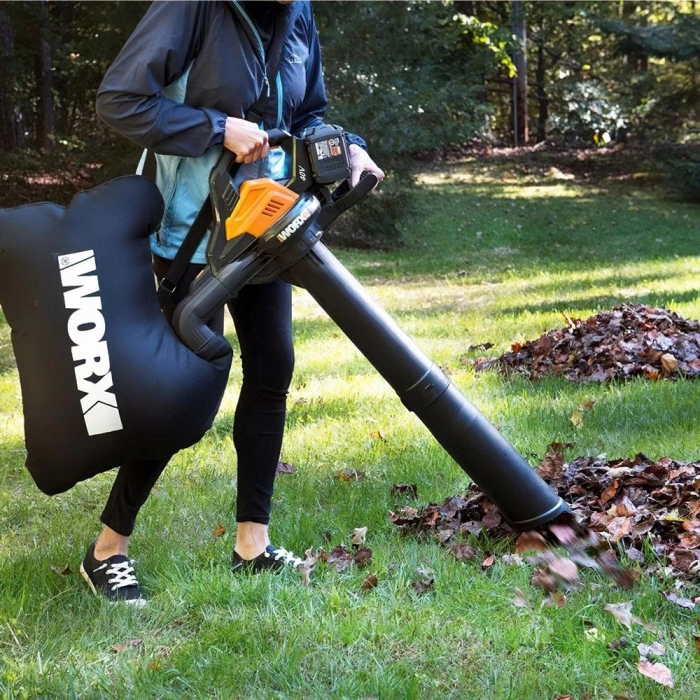 WORX WG583E 40Volt 4.0Ah. Li-ion Kömürsüz Profesyonel Yaprak Toplama ve Üfleme